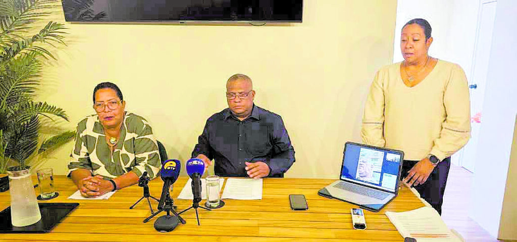 Benito Dirksz van UPB spreekt over incident met MPB (Picture by: extra.cw)