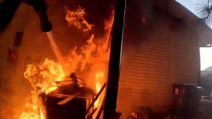 Brandwedstrijd door brandweerlieden in Spokane, VS (Picture by: aljazeera.com)
