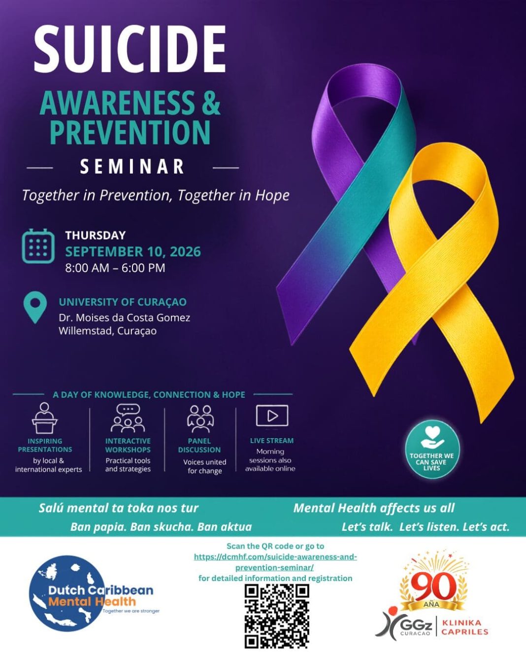 DCMH organiseert regionaal suïcidepreventieseminarie op Curaçao (Picture by: 24ora.com)
