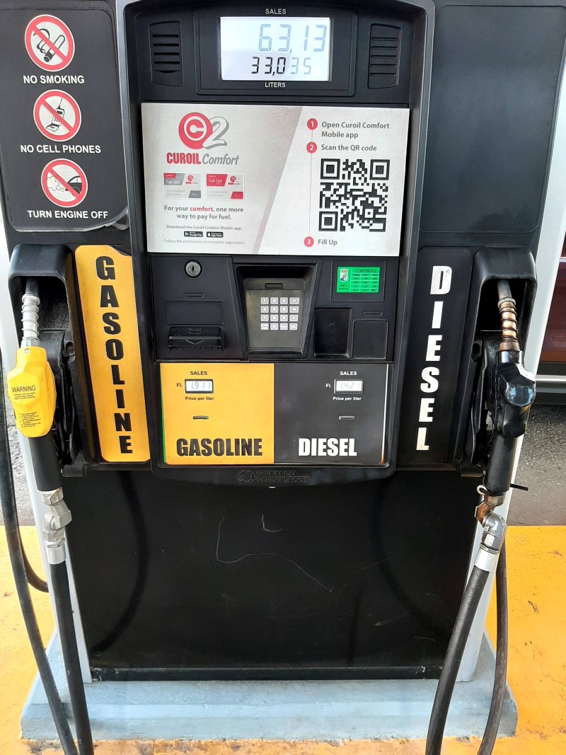 Diesel bijna 24 cent duurder per 1 september, ook benzine en stroom stijgen (Picture by: paradisefm.cw)