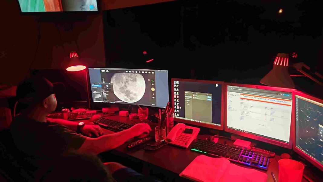 Gedeeltelijke maansverduistering live uitgezonden vanuit Aruba (Picture by: 24ora.com)