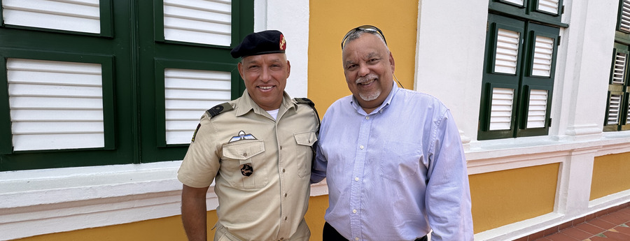Glenn Werleman treedt aan als nieuwe commandant ARUMIL Glenn Werleman treedt aan als nieuwe commandant ARUMIL (Picture by: noticiacla.com)