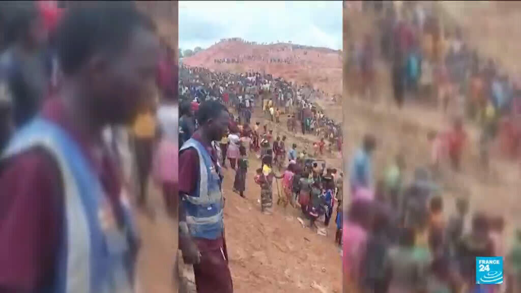 Goudmijn instorting Centraal-Afrika: tientallen doden Hoop vervaagt na instorting goudmijn in Centraal-Afrikaanse Republiek waarbij tientallen omkwamen (Picture by: s.france24.com)