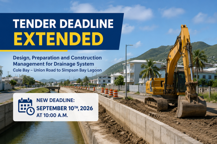 Inschrijvingstermijn verlengd voor drainageproject Cole Bay naar Simpson Bay Lagoon (Picture by: 721news.com)
