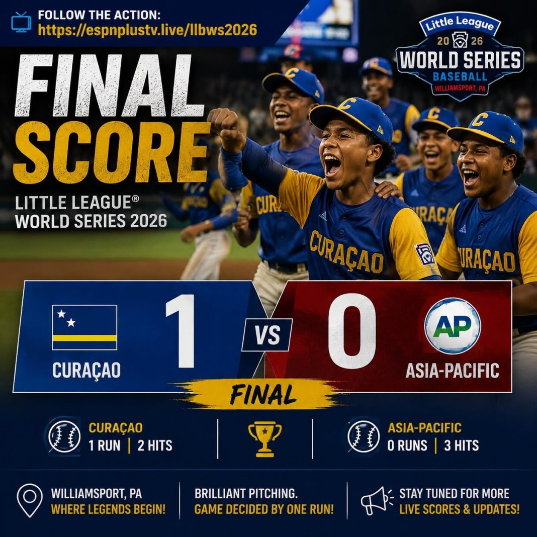 Liga Pariba klopt Zuid-Korea met 1-0 op Little League World Series (Picture by: paradisefm.cw)