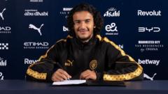 Manchester City haalt Bouaddi voor £86 miljoen op bij Lille (Picture by: ichef.bbci.co.uk)