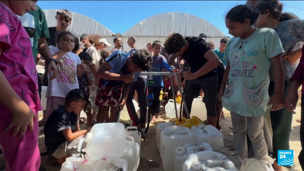 Watercrisis Gaza: hitte verergert humanitaire nood Meedogenloze hitte verergert de watercrisis in Gaza (Picture by: s.france24.com)