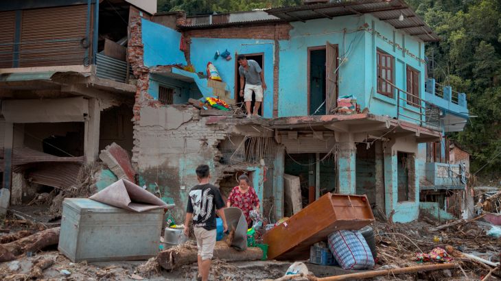 Nepal staat voor nieuwe overstromingsdreiging door barrièremeer aan Chinese grens (Picture by: aljazeera.com)