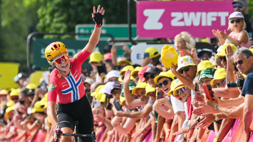 Noorse wielrenner Haugset pakt de overwinning en claimt leiderschap in Tour de France Femmes Noorse wielrenner Haugset pakt de overwinning en claimt leiderschap in Tour de France Femmes (Picture by: s.france24.com)