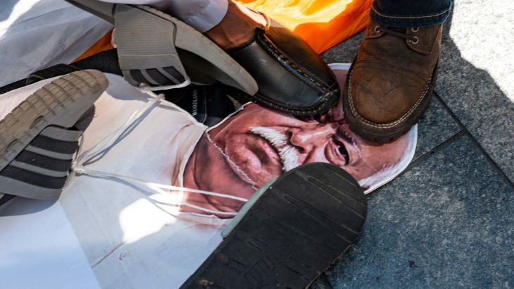 Protesten in New York bij optreden Indiase hindoe-nationalisten (Picture by: aljazeera.com)