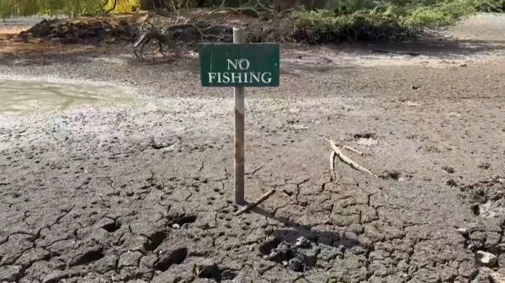 Recorddroogte Europa: rivieren en gewassen drogen uit Recorddroogte treft Europa: rivieren en landbouwgrond drogen uit (Picture by: aljazeera.com)