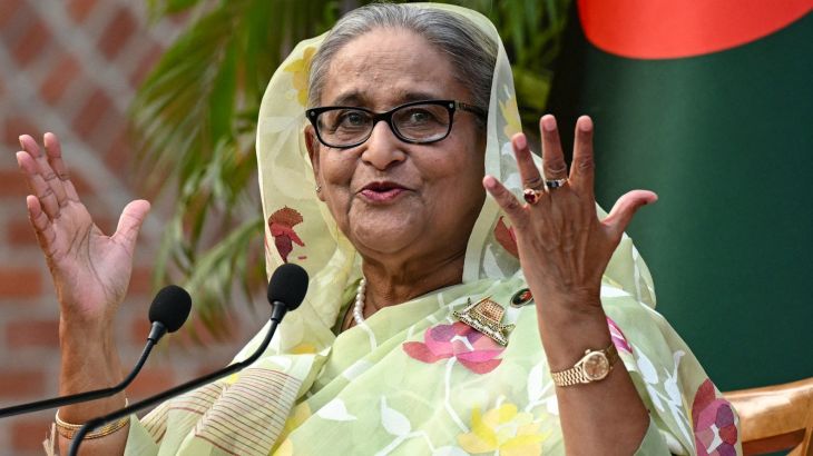Sheikh Hasina kondigt terugkeer in Bangladesh aan voor december Sheikh Hasina kondigt terugkeer in Bangladesh aan voor december (Picture by: aljazeera.com)