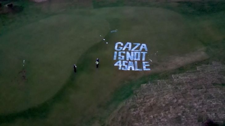'Terrorismeverband' aangevoerd in zaak rond schade aan Trumps Schotse golfbaan (Picture by: aljazeera.com)