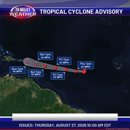 Tropische storm Dolly zwakt af voor Caribisch gebied, maar Curaçao verwacht windstilte Tropische storm Dolly zwakt af voor Caribisch gebied, maar Curaçao verwacht windstilte (Picture by: paradisefm.cw)