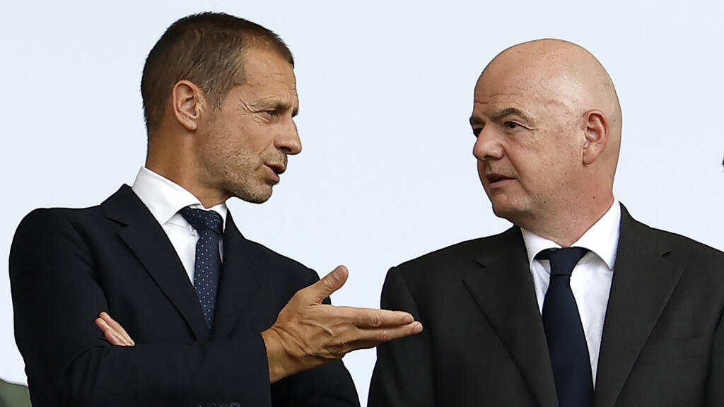 UEFA-baas Ceferin eist dat Infantino opstapt, maar wil zelf zijn plek niet innemen (Picture by: s.france24.com)