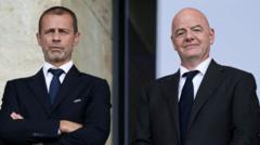 UEFA bereidt strafrechtelijke procedure voor tegen FIFA-president Infantino (Picture by: ichef.bbci.co.uk)