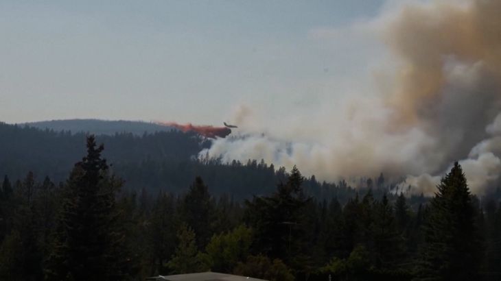 Uitgestoken gebieden dwingen massale evacuatie in het noordwesten van de VS (Picture by: aljazeera.com)