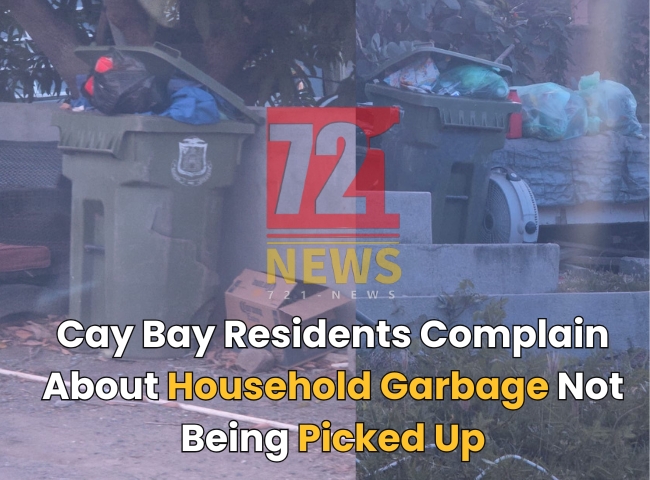 Woonlasten in Cay Bay klagen over onbetrouwbare vuilnisophaling (Picture by: 721news.com)