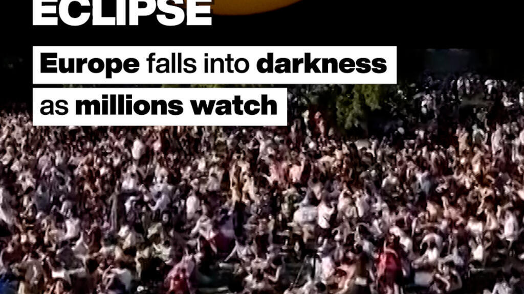Zeldzame zonnechoppert over Europa: Miljoenen kijken mee Zeldzame zonnechoppert over Europa: Miljoenen kijken mee (Picture by: s.france24.com)