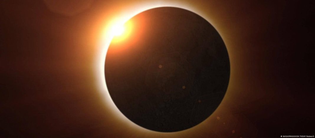 Zonnevloed in Spanje: Grote delen land tijdelijk verlicht (Picture by: 24ora.com)