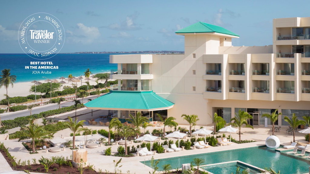 JOIA Aruba by Iberostar wint Condé Nast Traveler-prijs voor Hotel van Amerika 2026 JOIA Aruba by Iberostar wint Condé Nast Traveler-prijs voor Hotel van Amerika 2026