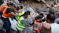 Acht kinderen onder 21 doden na instorting oorlogsgebouw in Gaza (Picture by: ichef.bbci.co.uk)