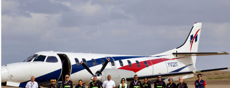 Aeroparaguaná voert chartervlucht uit tussen Las Piedras en Aruba (Picture by: noticiacla.com)