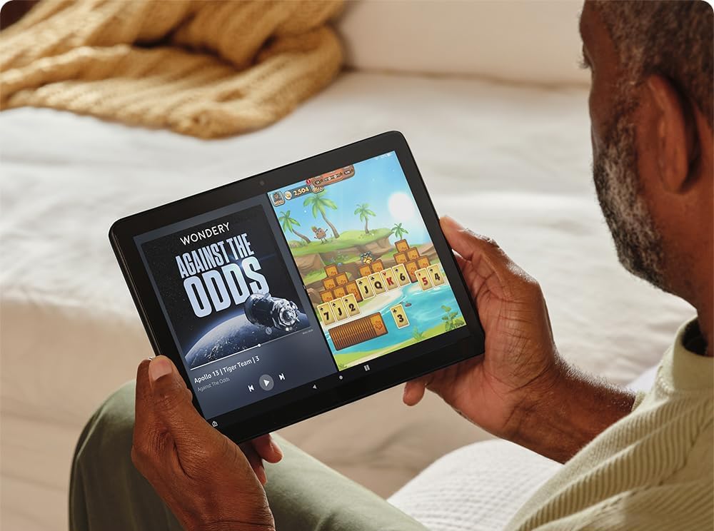 Amazon Fire HD 10 Tablet: €150, 10.000 verkopen per maand Amazons nieuwste Fire HD 10 Tablet kost slechts $150 en verkoopt 10.000 stuks per maand (Picture by: variety.com)