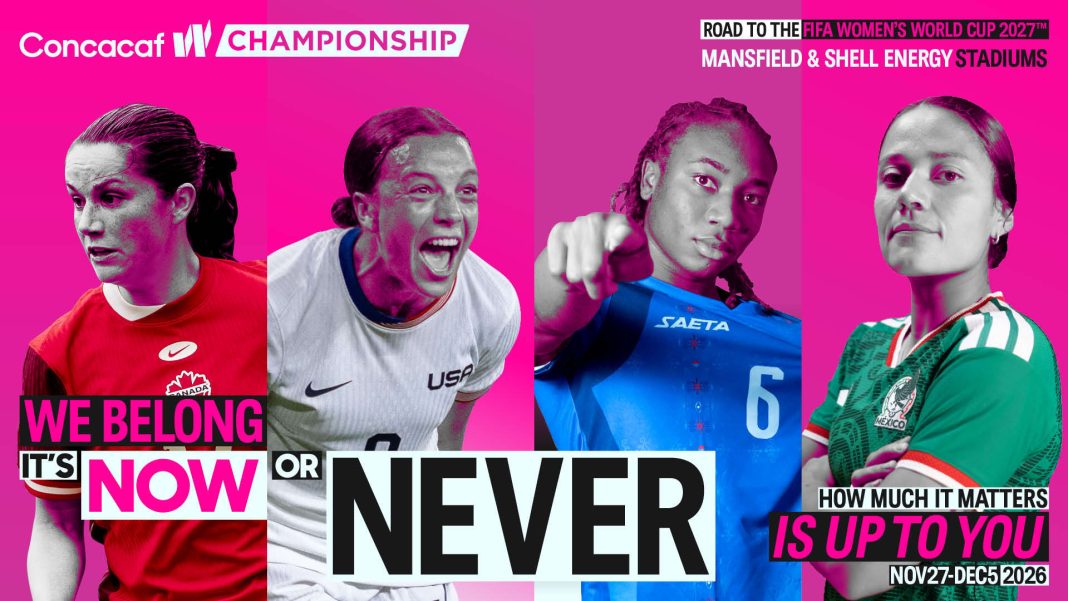 Concacaf bevestigt speelschema vrouwen­kampioenschap 2026; kaarten in verkoop (Photo by: concacaf.com)