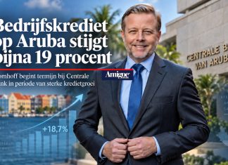 Bedrijfskrediet op Aruba stijgt bijna 19 procent terwijl Domhoff nieuw tijdperk bij Centrale Bank ingaat
