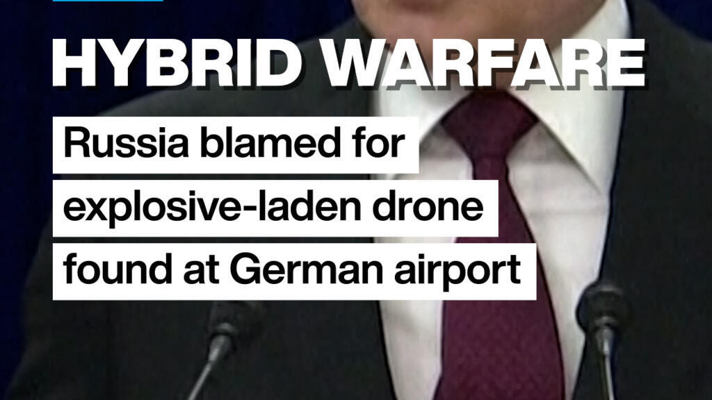 Duitsland beschuldigt Rusland van drone Leipzig Airport Duitsland wijst Rusland aan voor explosieve drone op luchthaven Leipzig en legt nieuwe sancties op (Picture by: s.france24.com)