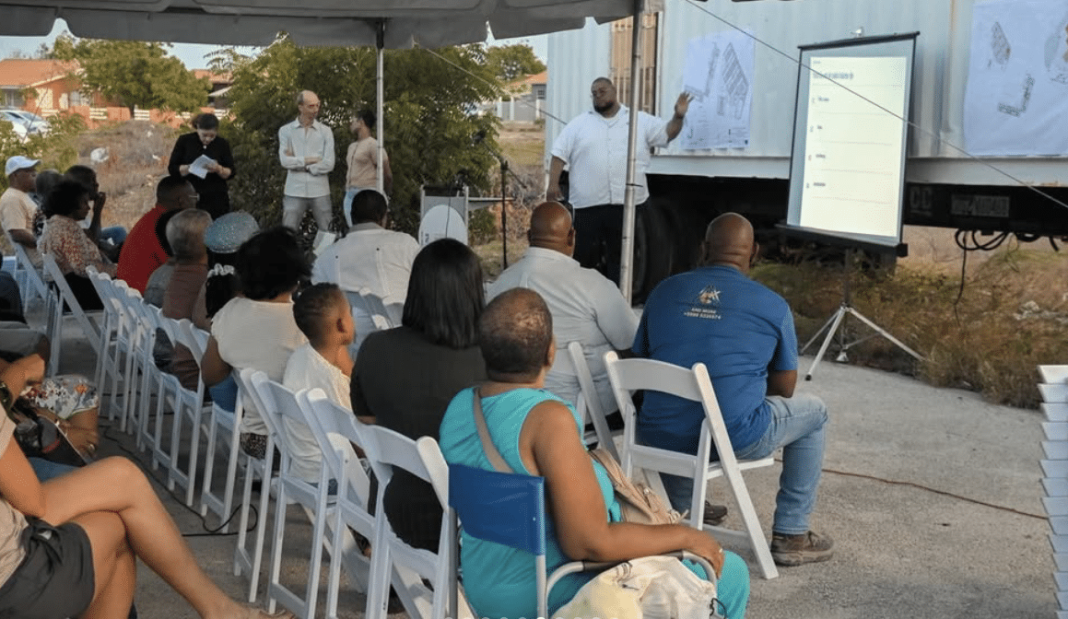 EU-geld voor sociale woningbouw en buurtcentrum in Fortuna Ariba op Curaçao (Picture by: nu.cw)