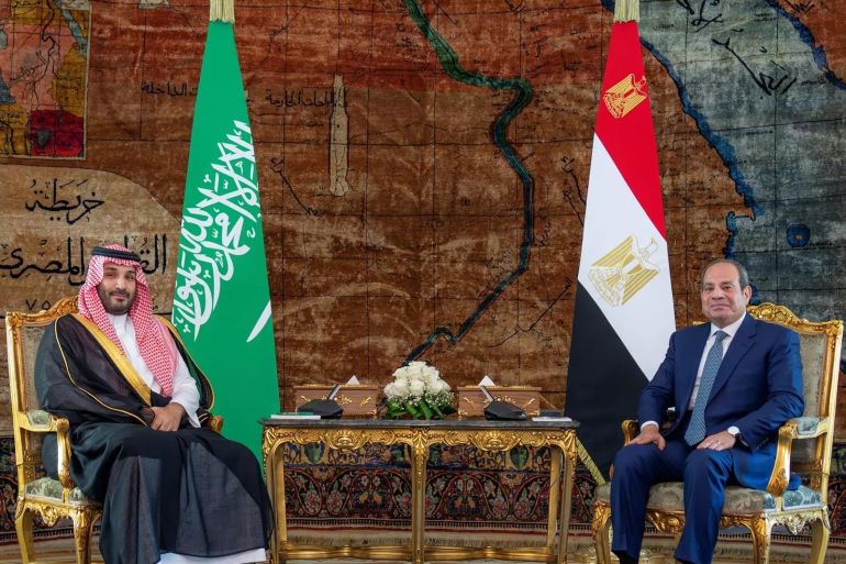 Egypte's Sisi ontmoet MBS en steunt Saudi-oproep voor veilige Rode Zee-navigatie (Picture by: aljazeera.com)