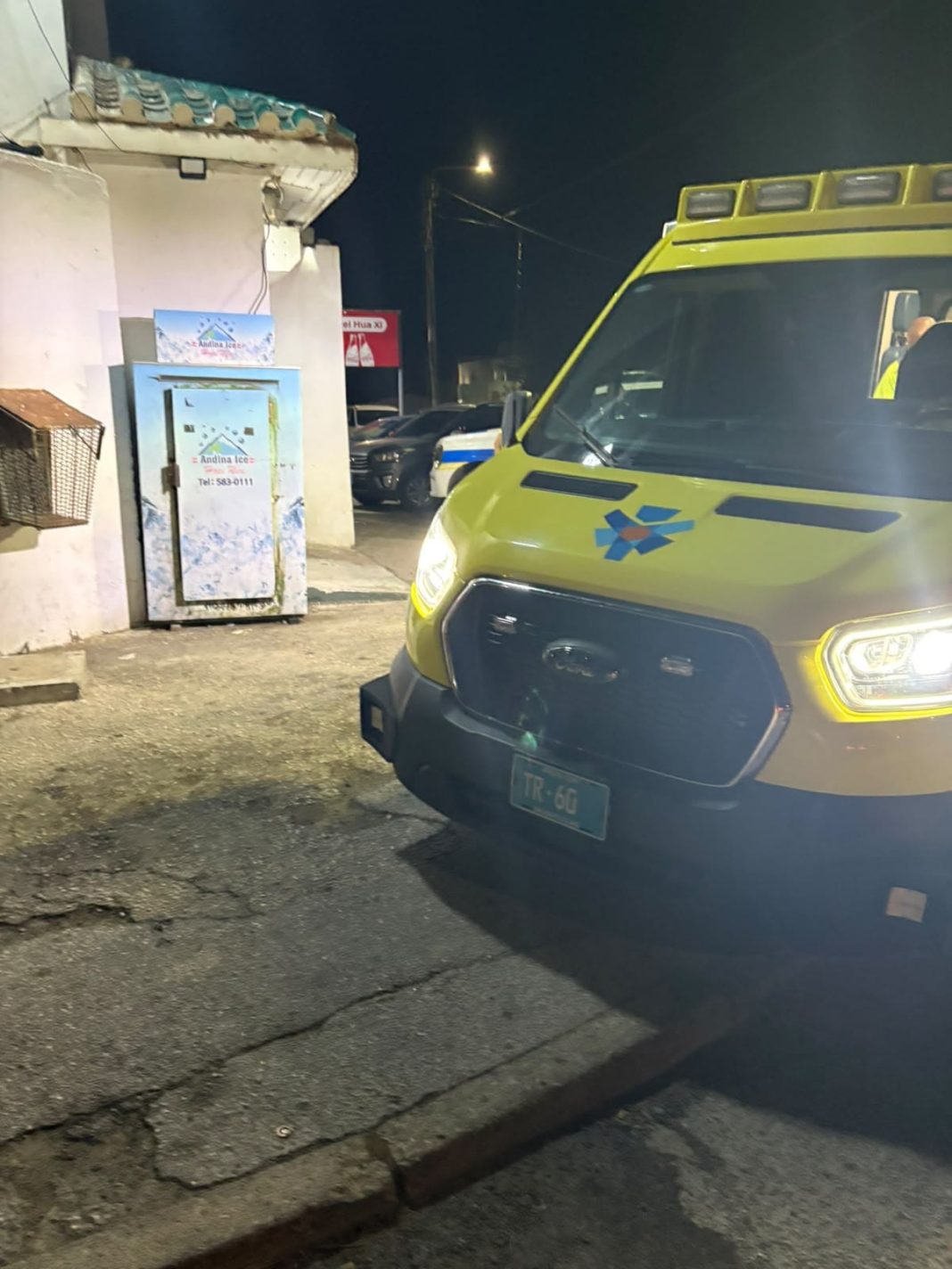 Gewapende overval op supermarkt in San Nicolas (Picture by: 24ora.com)