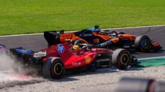 Hamilton en Leclerc lossen Monza-conflict op bij Ferrari Hamilton en Leclerc 'begraven de strijdbijl' na Monza-controverse bij Ferrari (Picture by: ichef.bbci.co.uk)