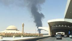 Houthi's claimen aanvallen op Saoedische hoofdstad met ballistische raketten en drones (Picture by: ichef.bbci.co.uk)