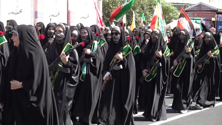 Iran toont militaire macht tijdens mobilisatiecampagne in Teheran (Picture by: aljazeera.com)