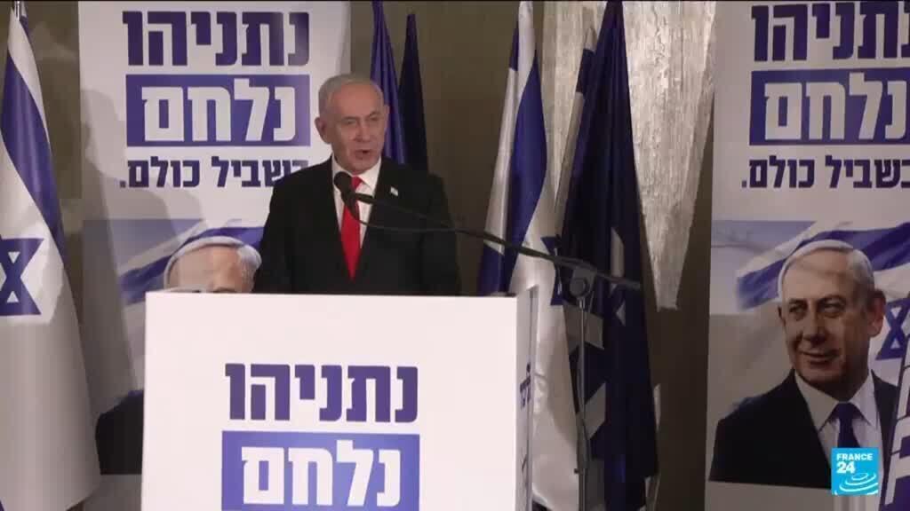 Israëlische oppositie en coalitie van Netanyahu staan gelijk in nieuwe peiling (Picture by: s.france24.com)