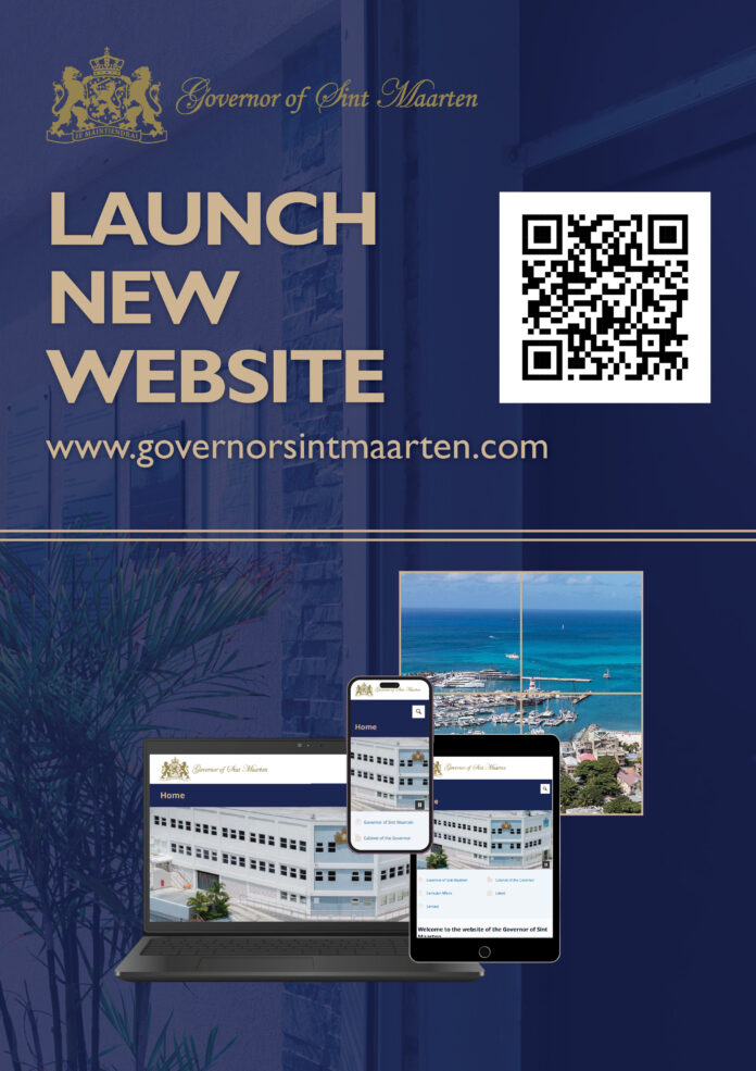 Kabinet Gouverneur Sint Maarten lanceert nieuwe website (Picture by: 721news.com)