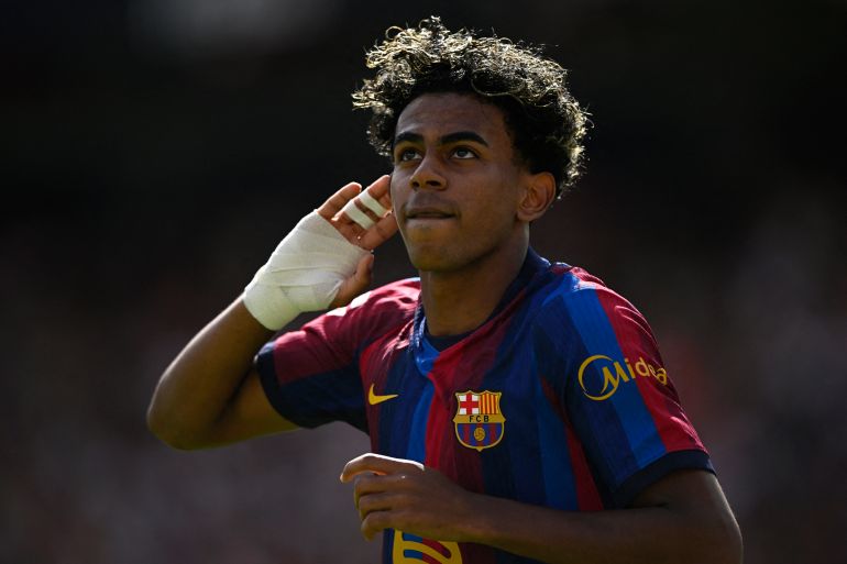 Lamine Yamal en Fermin Lopez schitteren bij Barcelona's 5-0 zege op Valencia (Picture by: aljazeera.com)