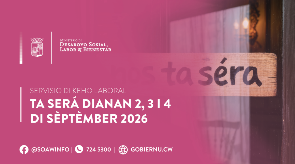 Loket arbeidszaken op Curaçao drie dagen gesloten in september 2026 (Picture by: extra.cw)