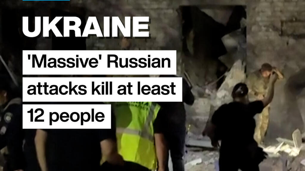 'Massieve' Russische raket- en drone-aanvallen op Kyiv: 12 doden (Picture by: s.france24.com)
