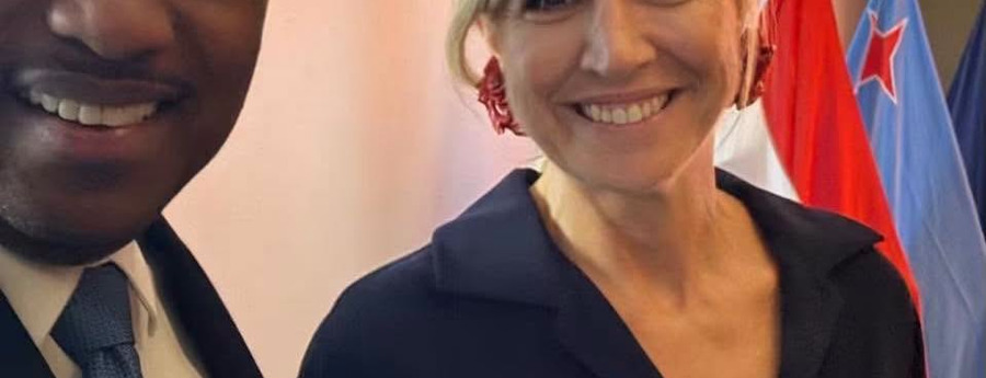 Minister Dowers deelt selfie met Koningin Máxima bij VN (Picture by: noticiacla.com)
