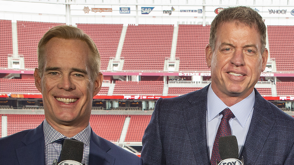 NFL-commentatoren 2026: Buck, Aikman en Olsen mogelijk weg NFL TV-favorieten zoals Joe Buck, Troy Aikman, Greg Olsen en Kirk Herbstreit kunnen volgend seizoen voor nieuwe zenders werken (Picture by: variety.com)