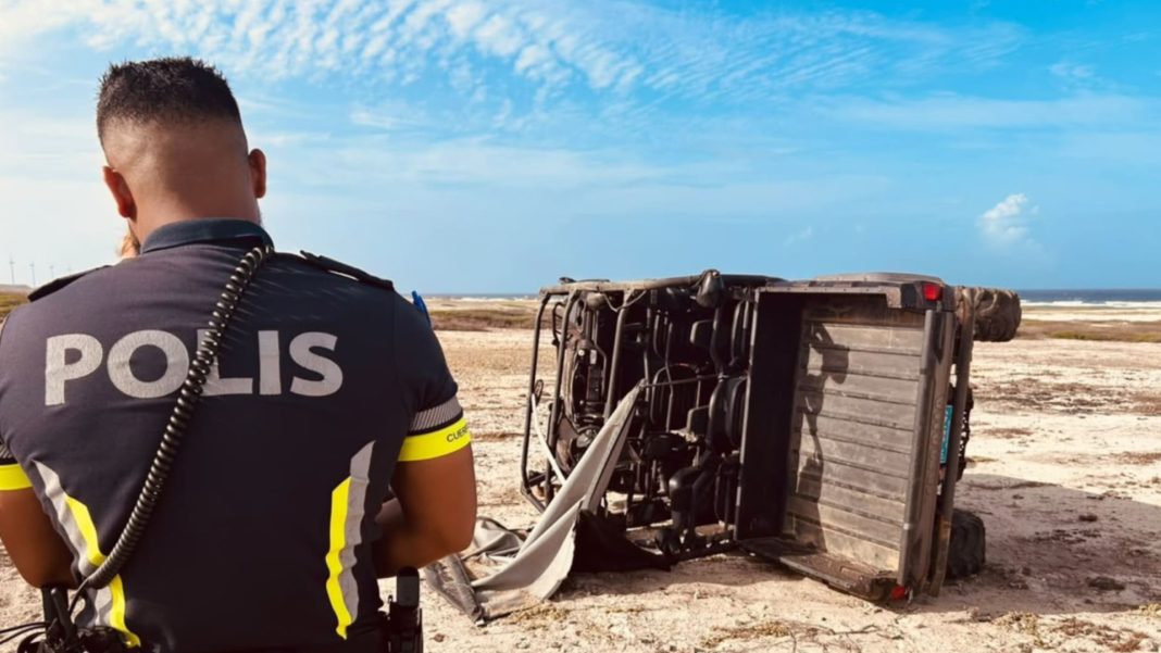 Nederlandse vrouw omgekomen bij UTV-ongeval in San Nicolas Nederlandse vrouw omgekomen bij UTV-ongeval in San Nicolas (Picture by: pubble.cloud)