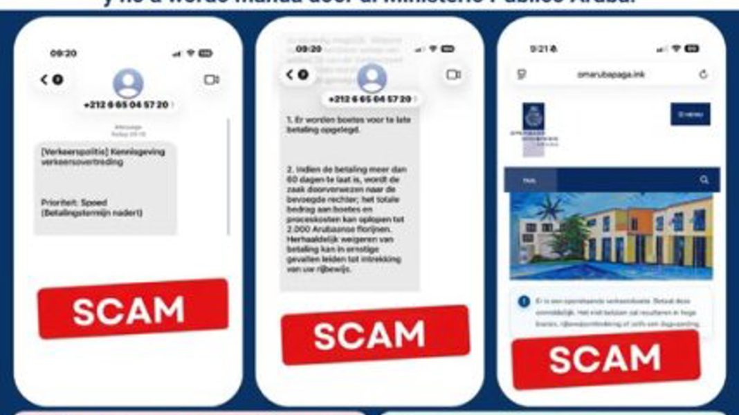 OM Aruba waarschuwt voor frauduleuze sms-berichten (Picture by: pubble.cloud)
