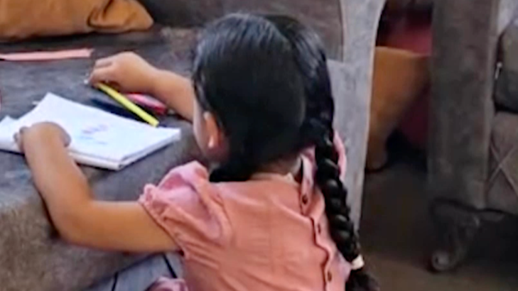 Palestijns kind mist eerste schooldag door maandlang kolonistenbeleg op Westelijke Jordaanoever (Picture by: aljazeera.com)