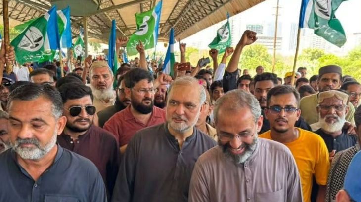 Protestmars naar Islamabad om stijgende brandstofprijzen in Pakistan (Picture by: aljazeera.com)