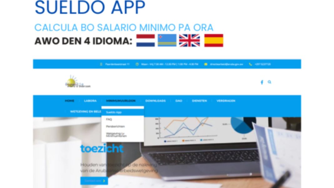 SUELDO-app nu beschikbaar in vier talen op Aruba (Picture by: pubble.cloud)
