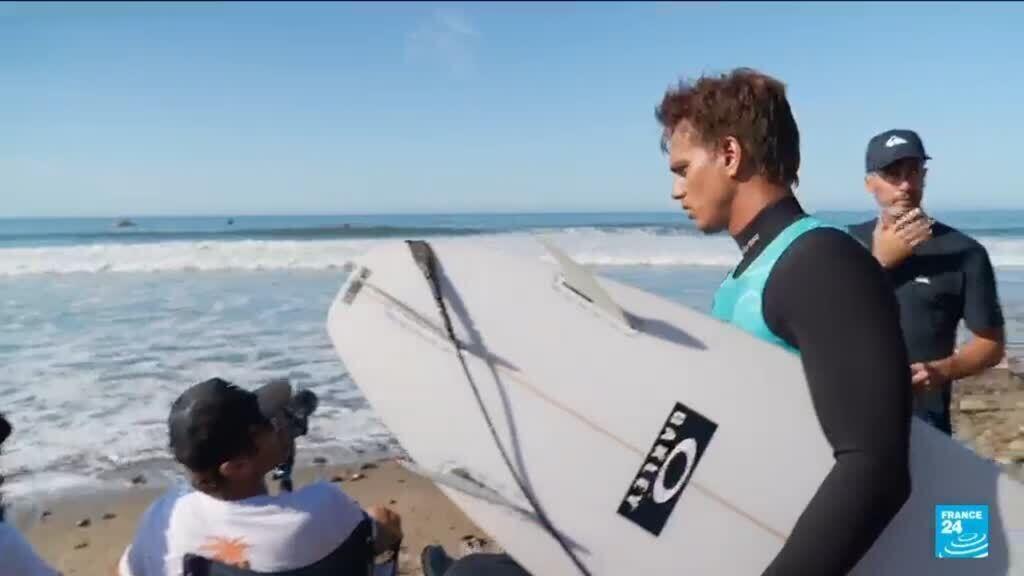 Frans surfteam test olympische locatie LA 2028 Surfen: Frankrijk test olympische locatie vooruitlopend op LA 2028 (Picture by: s.france24.com)